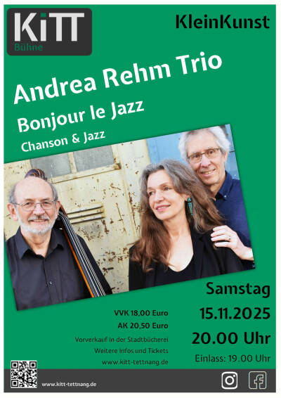 Filmplakat Andrea Rehm Trio - Bonjour le jazz