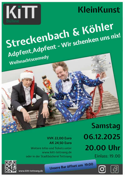 Filmplakat Streckenbach & Köhler - Adpfent, Adpfent